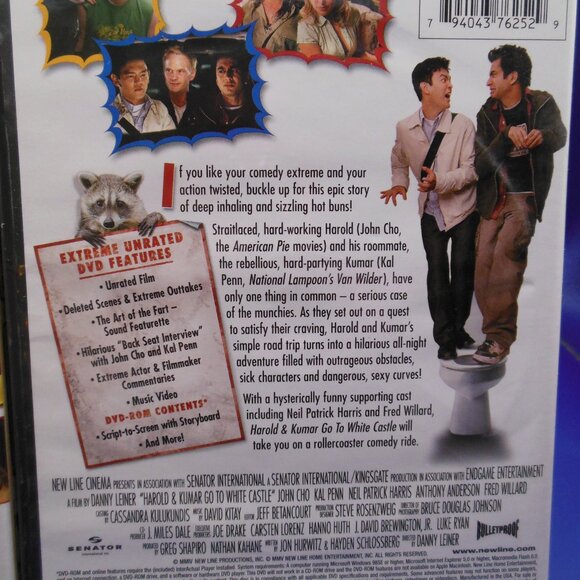 DVDs Lot of 2 Harold and Kumar Escape from Guantanamo Bay and Go To White Castle - Picture 5 of 11